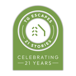 21 Years TG Escapes Logo