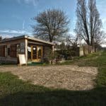 Modular timber frame shop and community building at Rossendale Allotments by TGEscapes