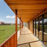 Biophilic Modular Classroom providing views and access to nature