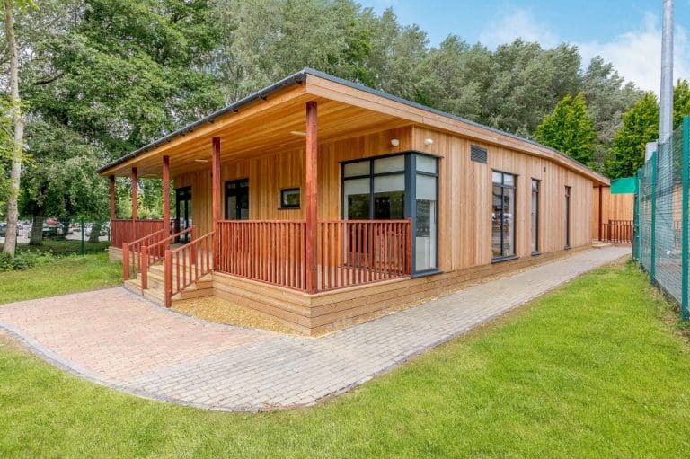 Modular timber clad building for special education needs