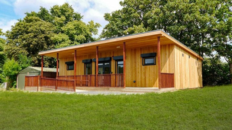 Sports Pavilion and changing area at The Girls Day School Trust by TGEscapes