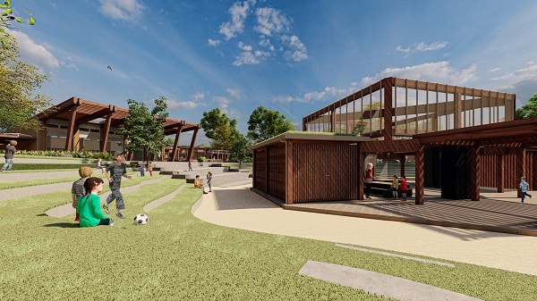 Net-zero biophilic primary school