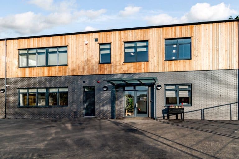 Modular 2 storey timber frame eco building for SEN