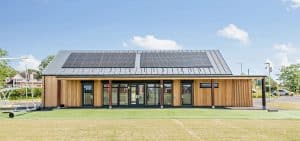 Sports pavilion and dementia day care centre for Shinfield parish