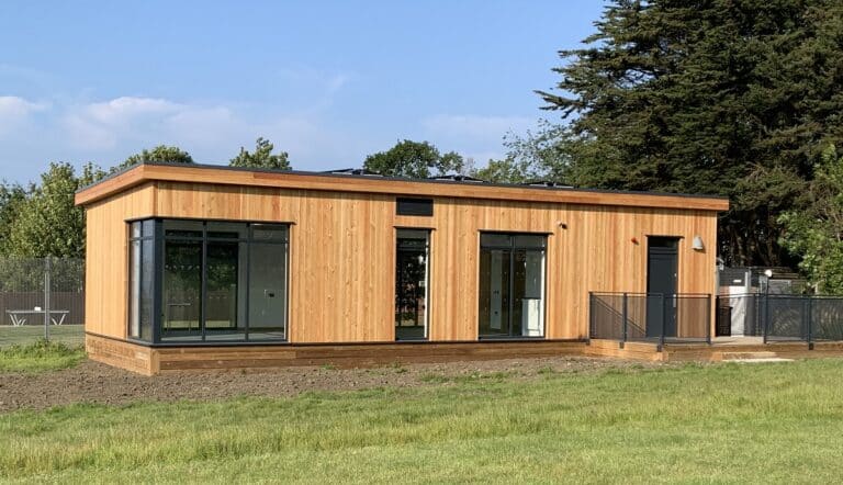 Modular timber building for well-being