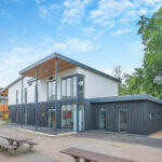 Exterior of Ratcliffe College modular school building