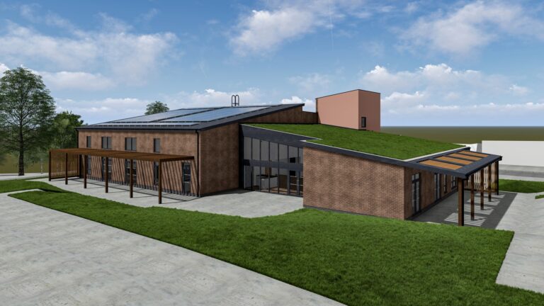 Church community building concept