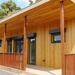 Sports Pavilion and changing area at The Girls Day School Trust by TGEscapes