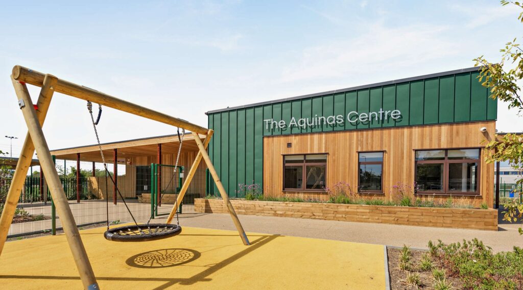 Modular timber frame secondary school Inclusion Base